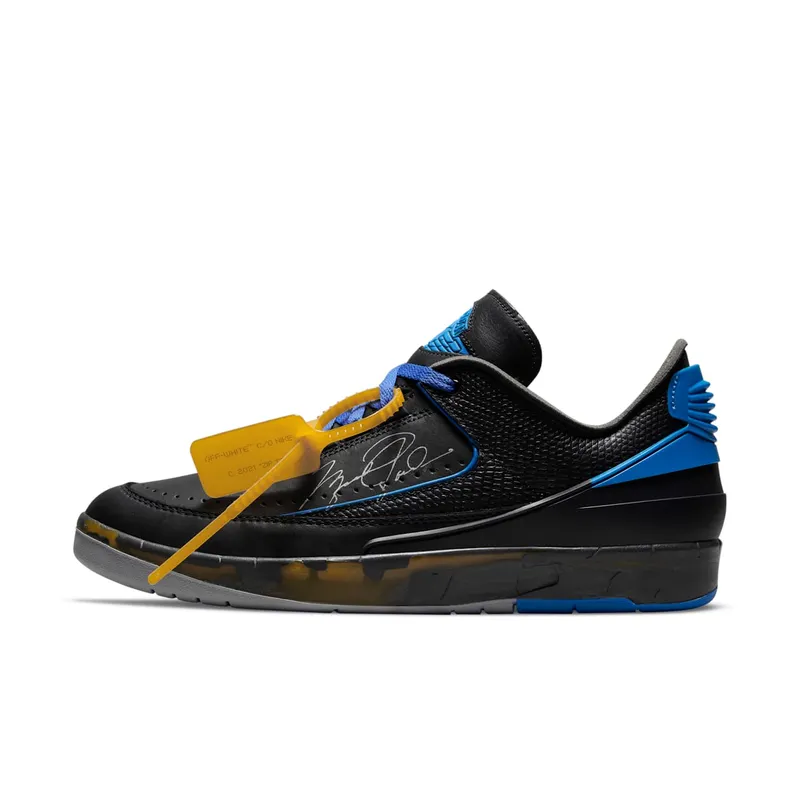 Air Jordan 2 x Off-White Retro Low SP Black Blue (DJ4375-004)