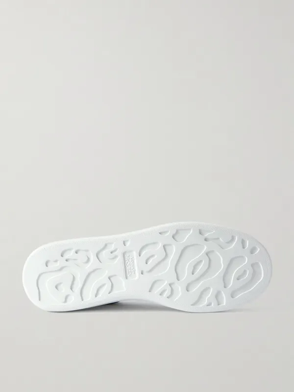 Mcqueen Exaggerated-Sole Leather Sneakers White (553680WIAIH) (3)