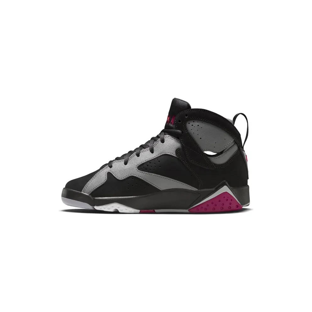 Jordan 7 Retro Sport Fuschia (GS) Black/Sport Fuschia-Cool Grey-Wolf Grey (442960-008)