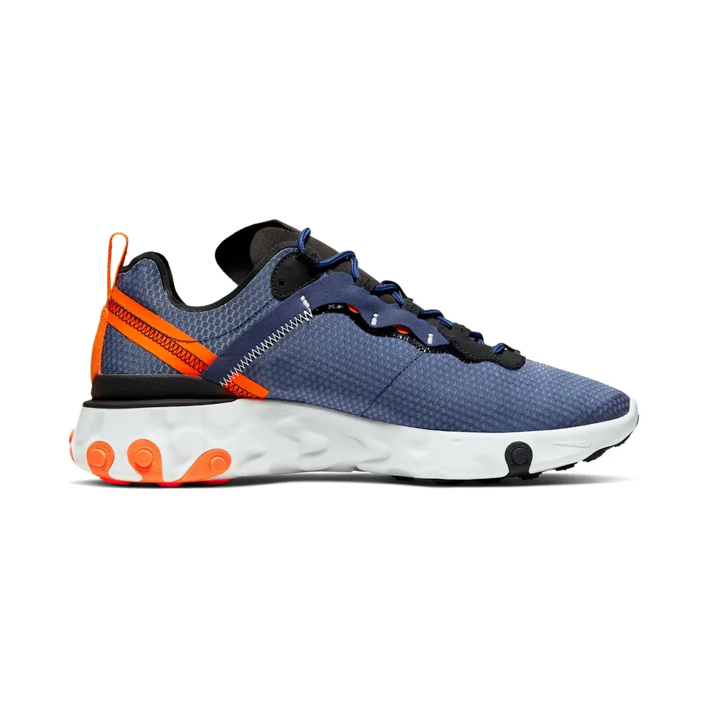 Nike React Element 55 SE Midnight Navy Total Orange Midnight Navy/Total Orange-Summit White-Black (CI3831-400)