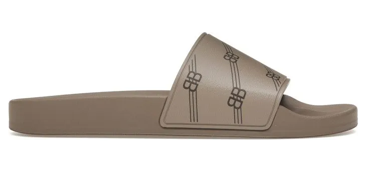 Balenciaga Pool Slides Dark Beige (689030W1S9N3020)
