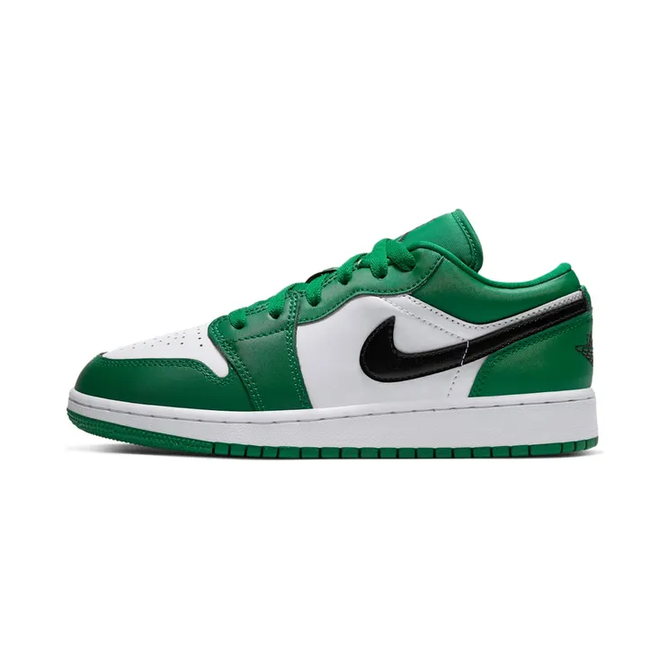 Air Jordan 1 Low’Pine Green’ GS “Pine Green / White / Black” (553560-301)