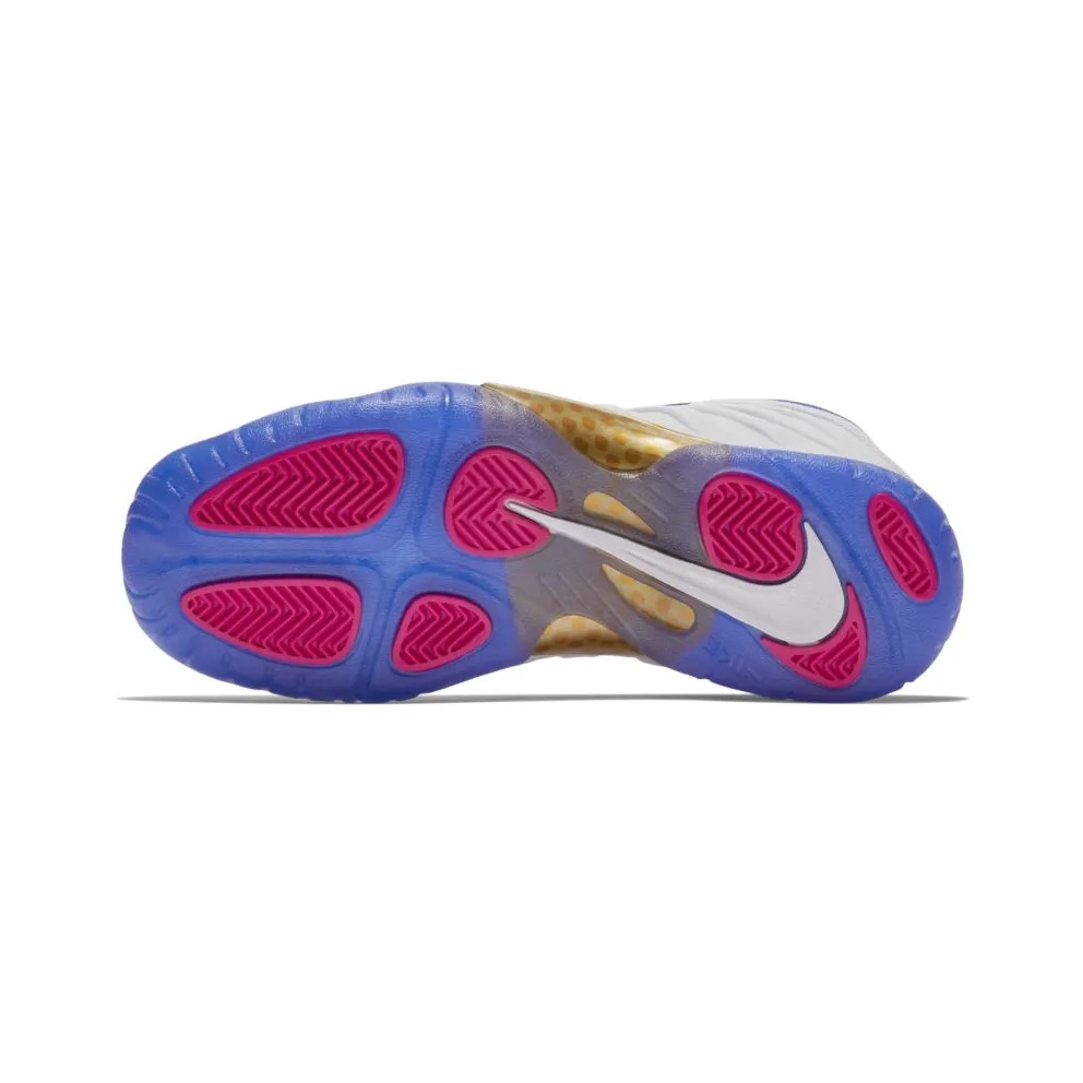 Nike Air Foamposite One Peanut Butter & Jelly (GS) White/Fuchsia Blast-Racer Blue (644791-103)