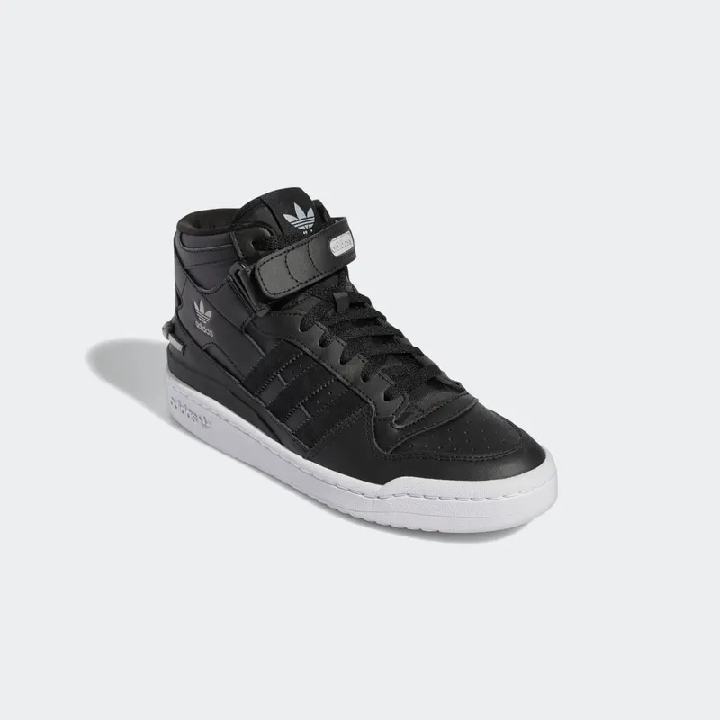 Adidas Forum Mid Core Black / Cloud White / Acid Orange (GY8183)