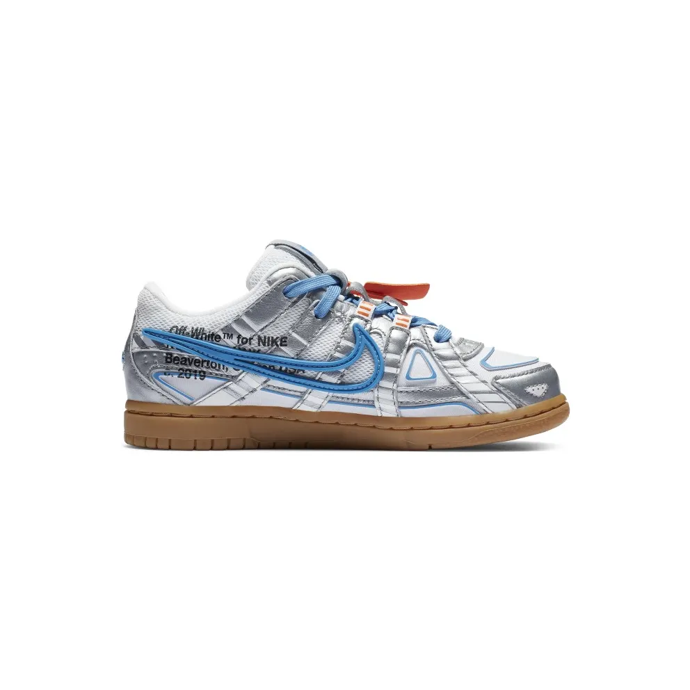 Nike Air Rubber Dunk Off-White University Blue (PS) White/University Blue-White (CW7410-100)