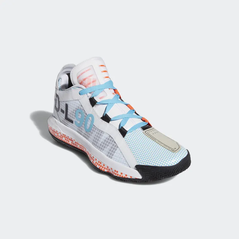 adidas Dame 6 Pusha T I Am My Own Fan White/Blue/Orange (FW5749)