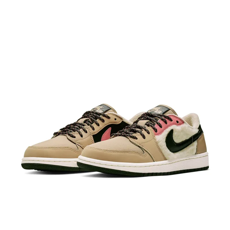 Jordan 1 Retro Low Utility Pack (W) Parachute Beige/Black-Beach-Lava Glow (AQ0828-200)