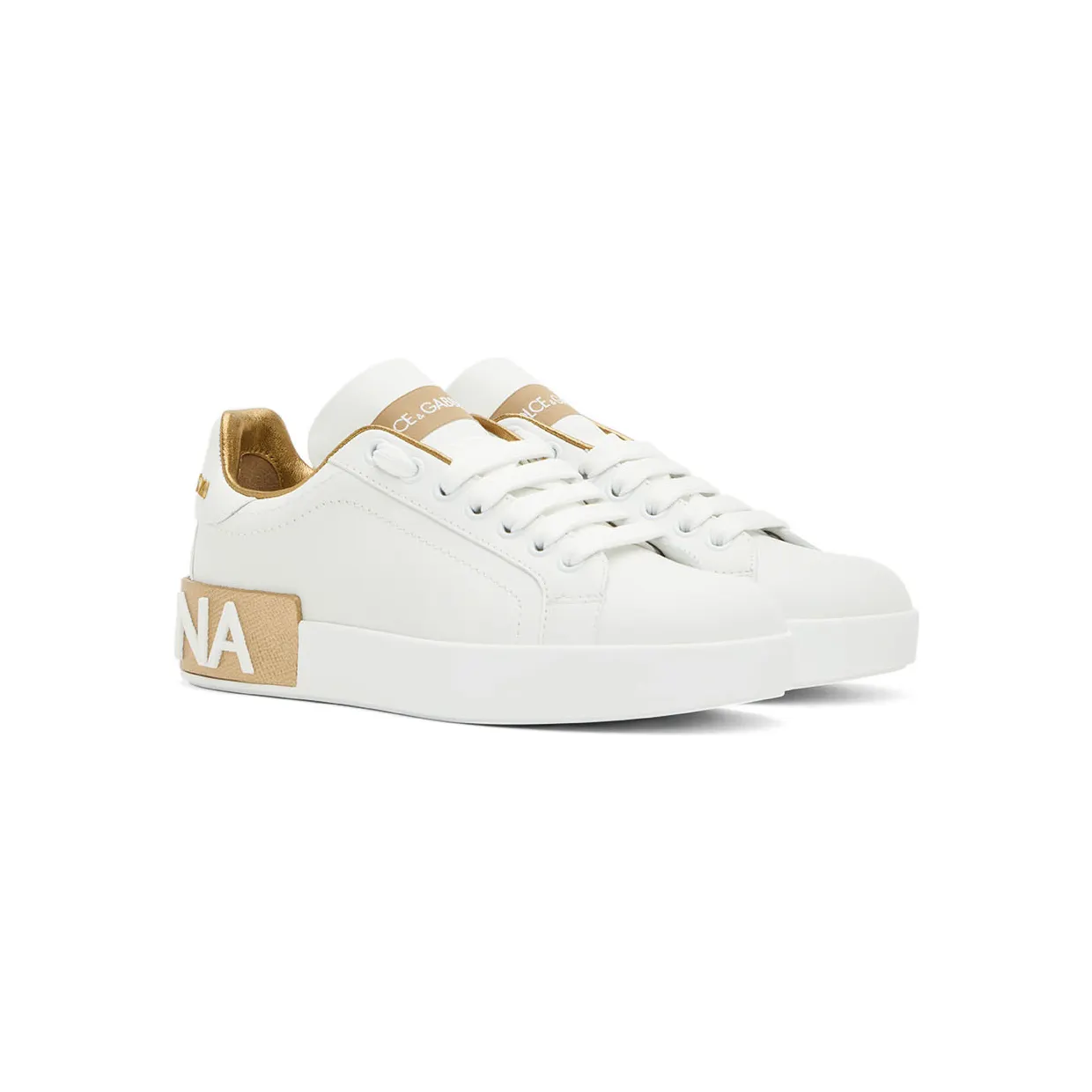 Dolce & Gabbana Pink Portofino Sneakers (CK1544 AX615) (4)