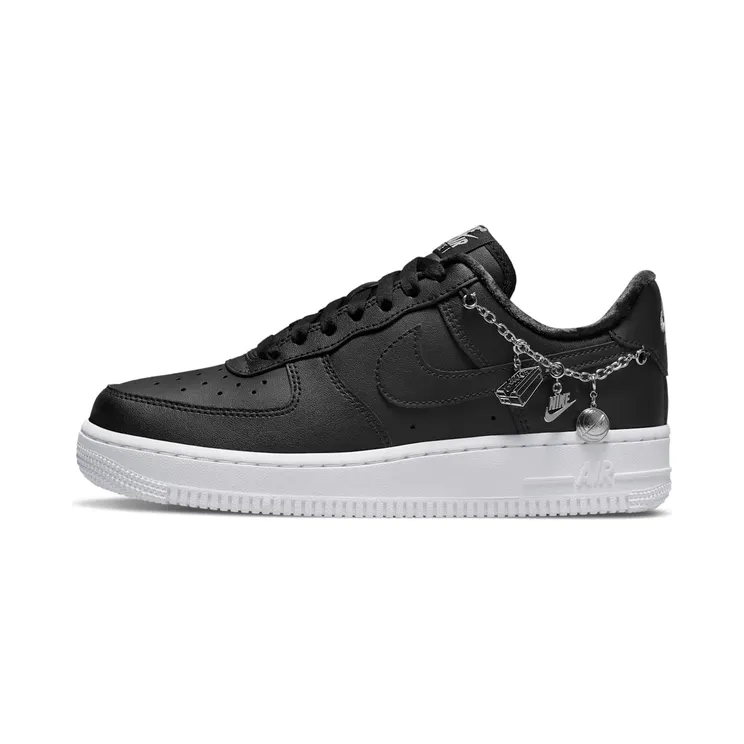 Nike Air Force 1 Low LX Black Pendant (W) – “Black / White / Metallic Silver” (DD1525-001)