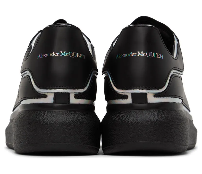 Alexander McQueen White & Silver Oversized Sneakers (645868WIBNV) (2)