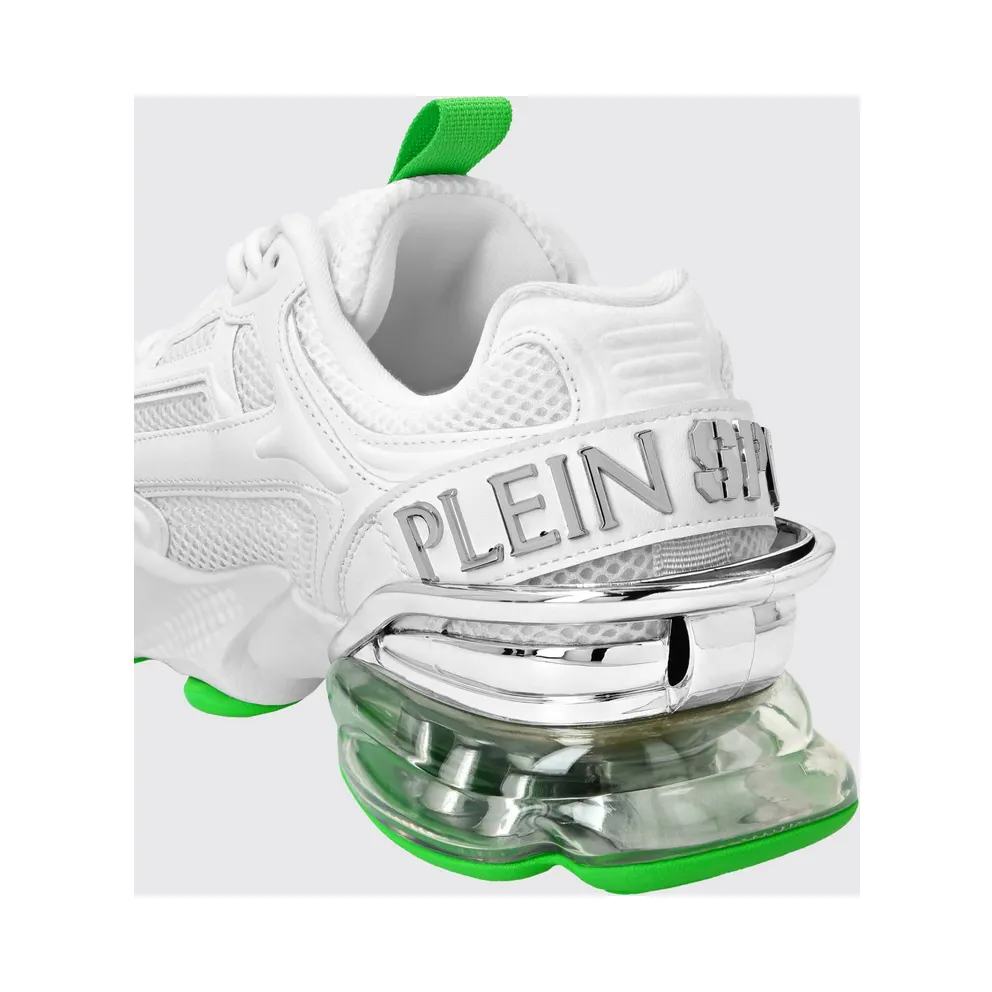 Plein Sport Runner PS Thunder Mix Low-Top Mesh with Notched Sole White (SAESUSC0750STE003N0105)