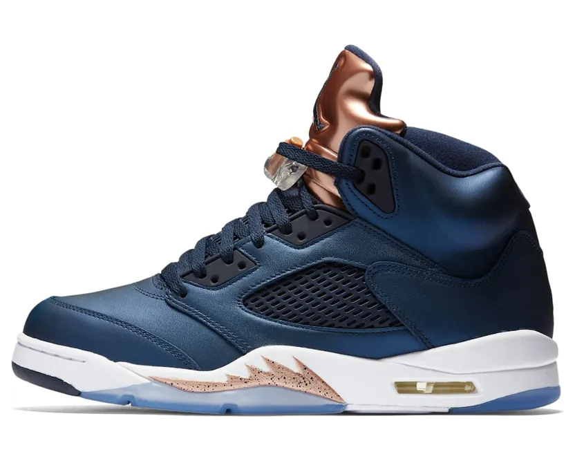 Air Jordan 5 Retro “Obsidian / Metallic Red Bronze / Bright Grape / White” (136027-416)