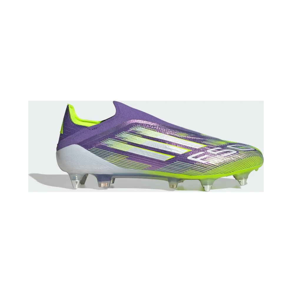 adidas F50 Elite Laceless Soft Ground Boots “Purple Rush / Cloud White / Lucid Lemon” (JH7642)