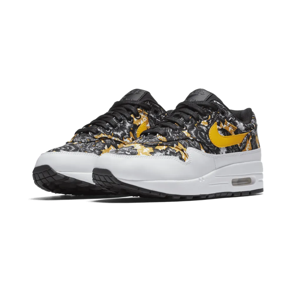 Nike Air Max 1 Tropical Floral (W) White/University Gold-Black (633737-100)