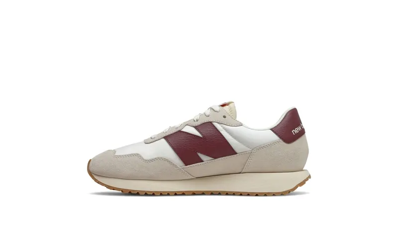 New Balance 237 White Burgundy (MS237SB)