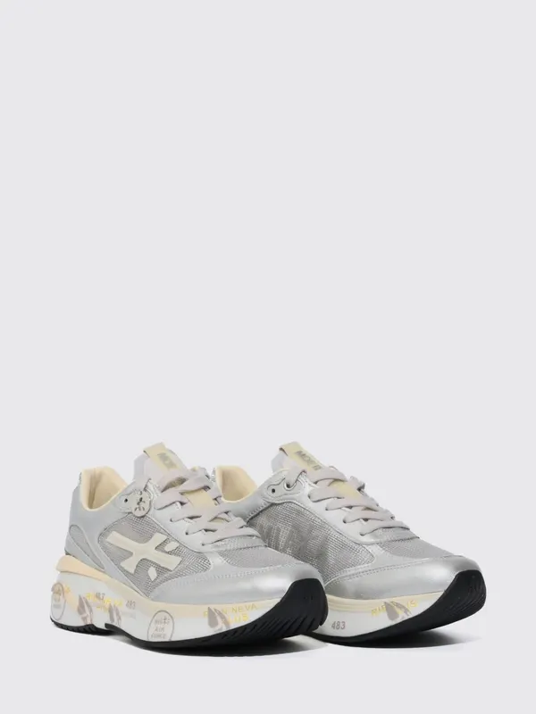 Premiata Moerund Suede and Nylon Silver (MOERUN8084)
