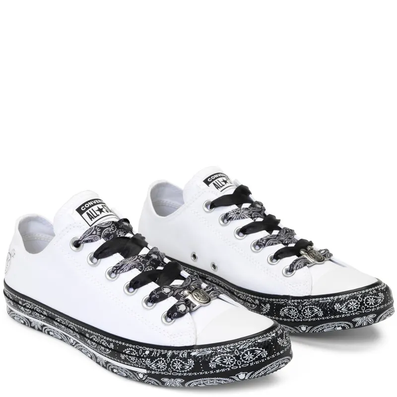 Converse Chuck Taylor All-Star Low Miley Cyrus White Black White (162235C)