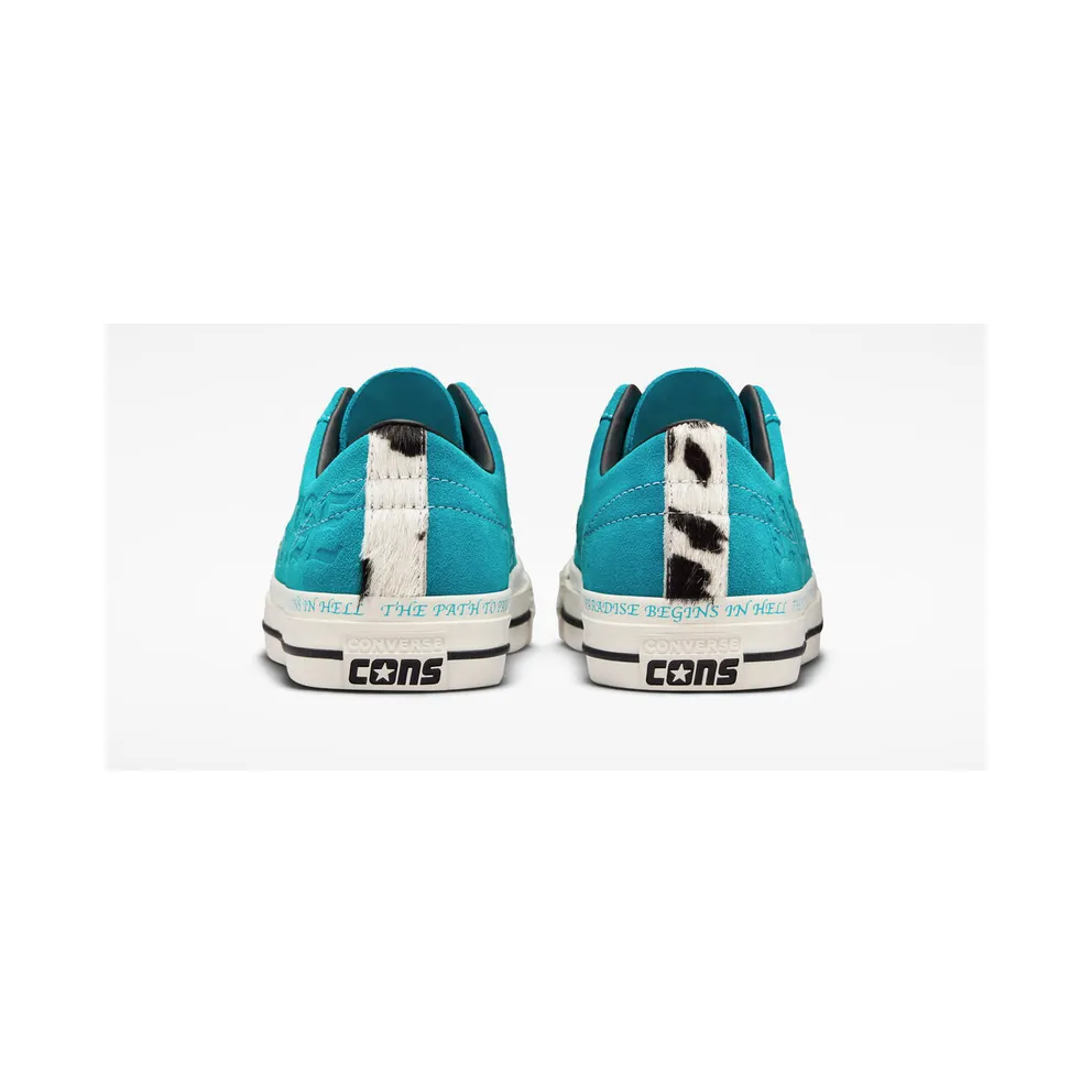 Converse x Sean Pablo One Star Pro OX *Rapid Teal* Rapid Teal / Black / Egret (173215C)