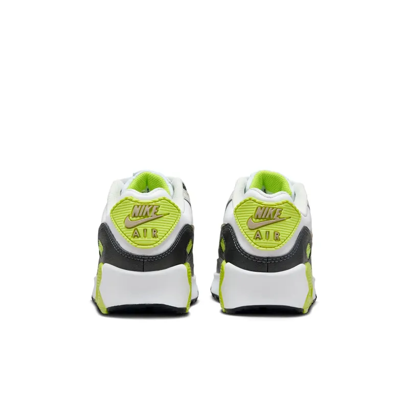 Nike Air Max 90 White Cyber Dark Smoke Grey Khaki (HF6358-103)