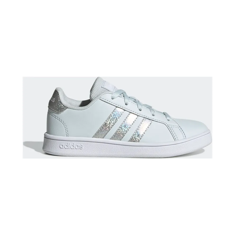 adidas Grand Court Print Lace Schuh Blue Tint / Blue Tint / Cloud White (GY6717)