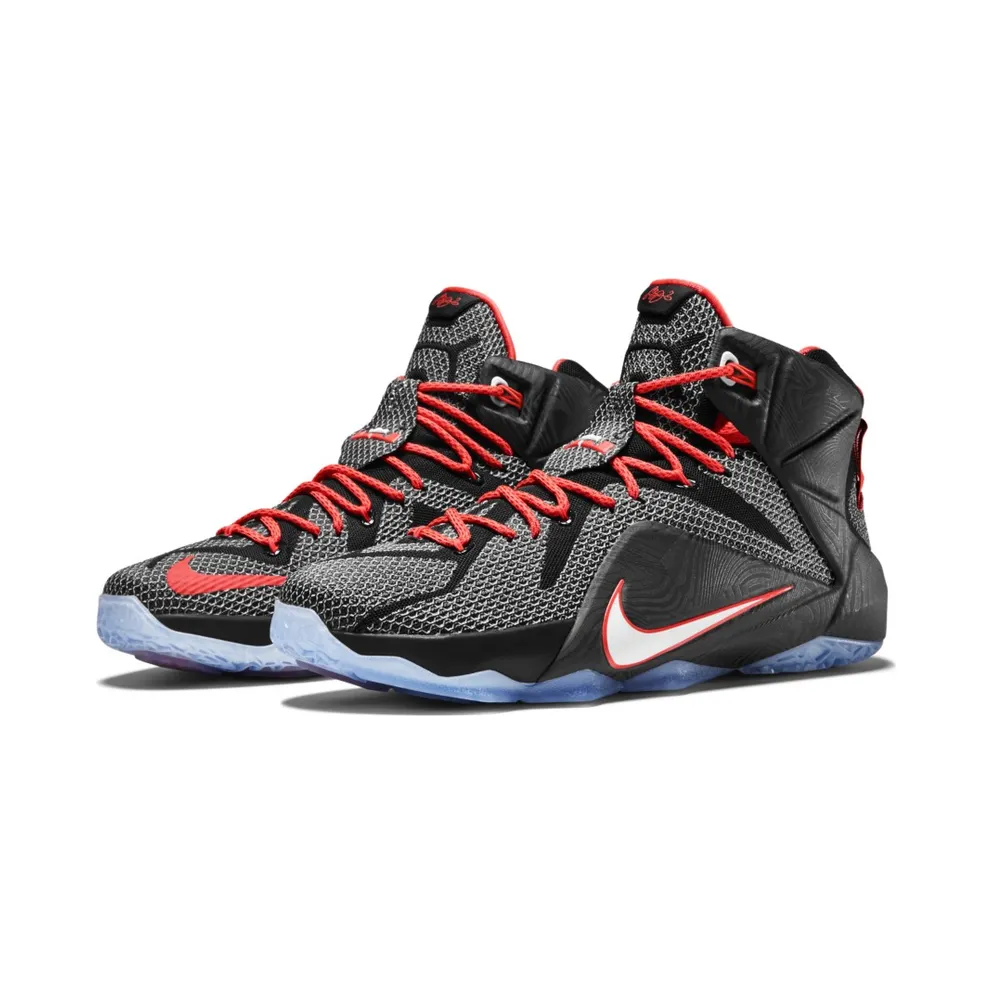 Nike LeBron 12 Court Vision Black/White-Bright Crimson (684593-016)