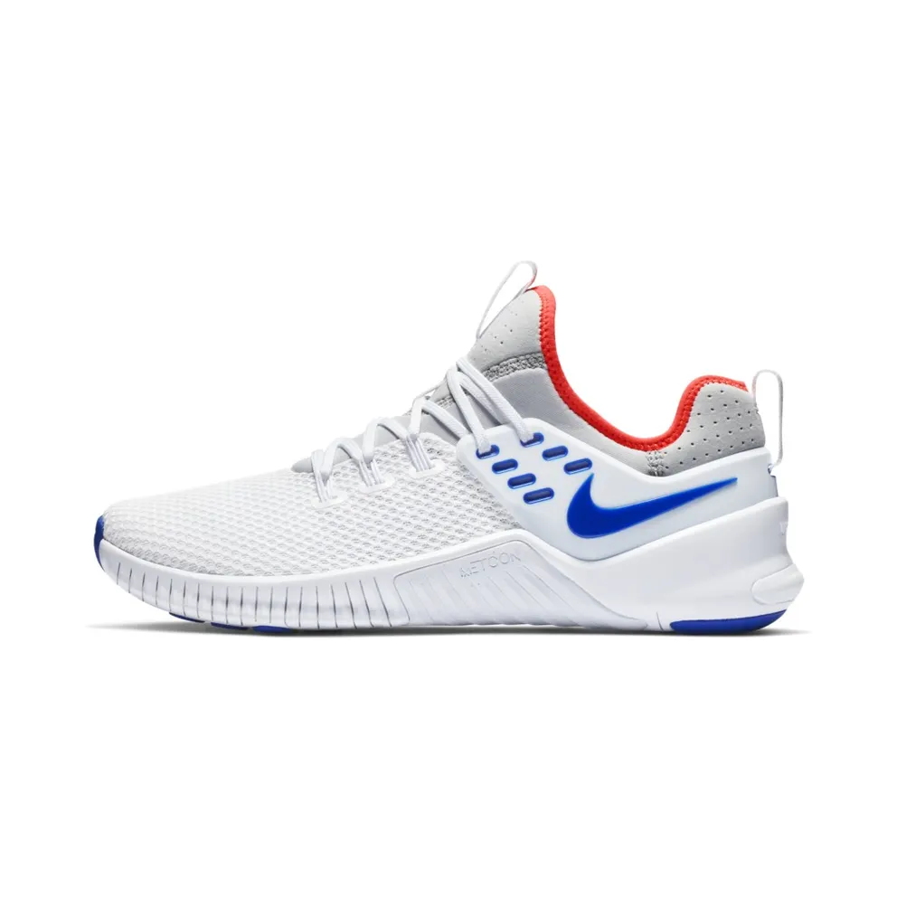 Nike Free Metcon “White / Pure Platinum / Flash Crimson / Racer Blue” (AH8141-140)