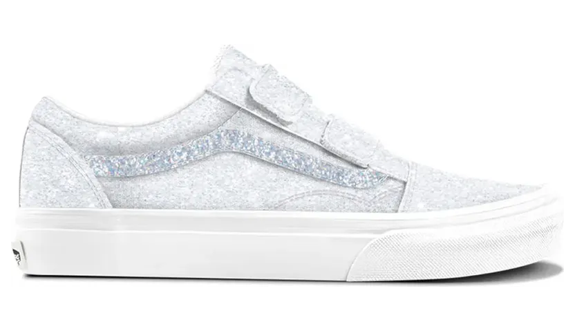 Vans Old Skool Glitter White / Silver (VN000CYAY1K)