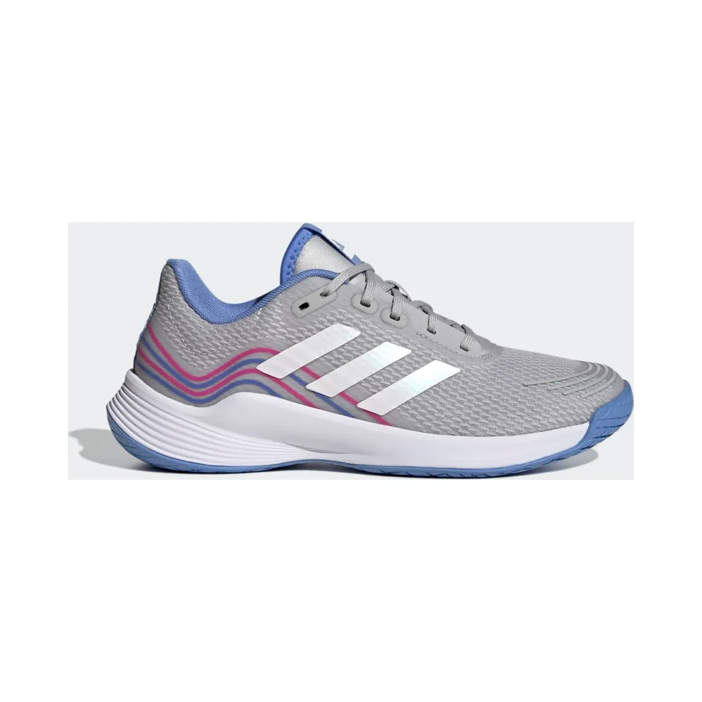 adidas Novaflight Volleyballschuh Grey Two / Cloud White / Silver Dawn (HQ3515)