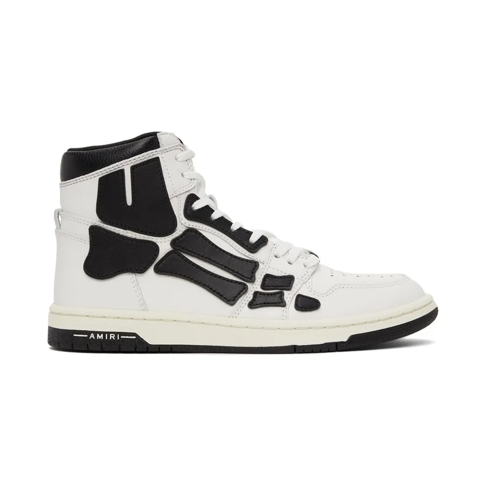 AMIRI Skel Top Hi White Black (MFS002 111)