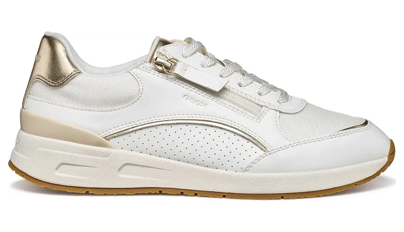 Geox sneaker Wit/Lichtgoud (D65NQB05411-C1327)