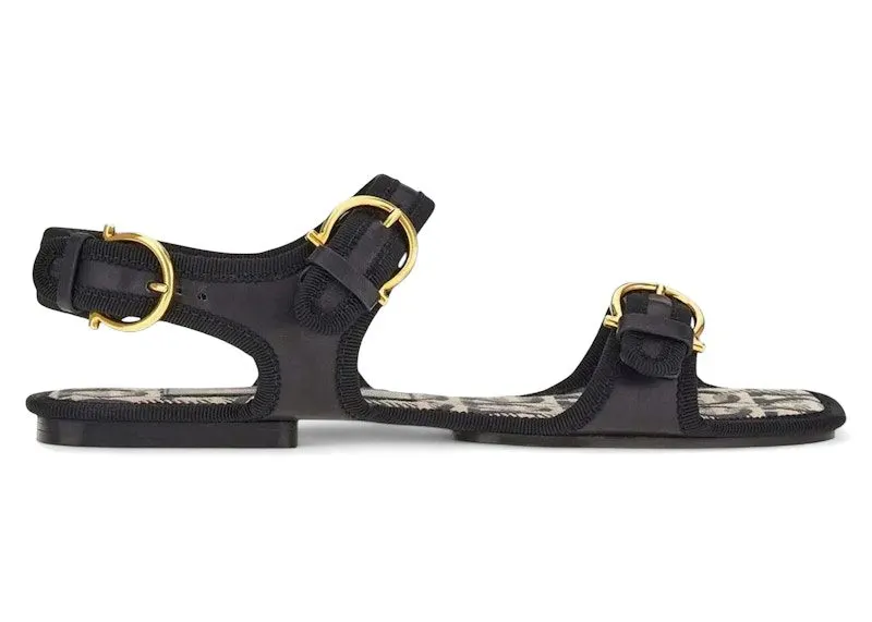 Ferragamo Sandal Black Gold (01D966756637)