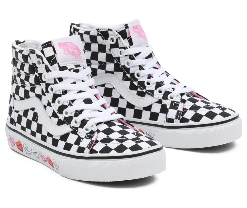 VANS Candy Hearts Sk8-hi Zip Kinderschoenen Zwart (VN0A4BUXABY)