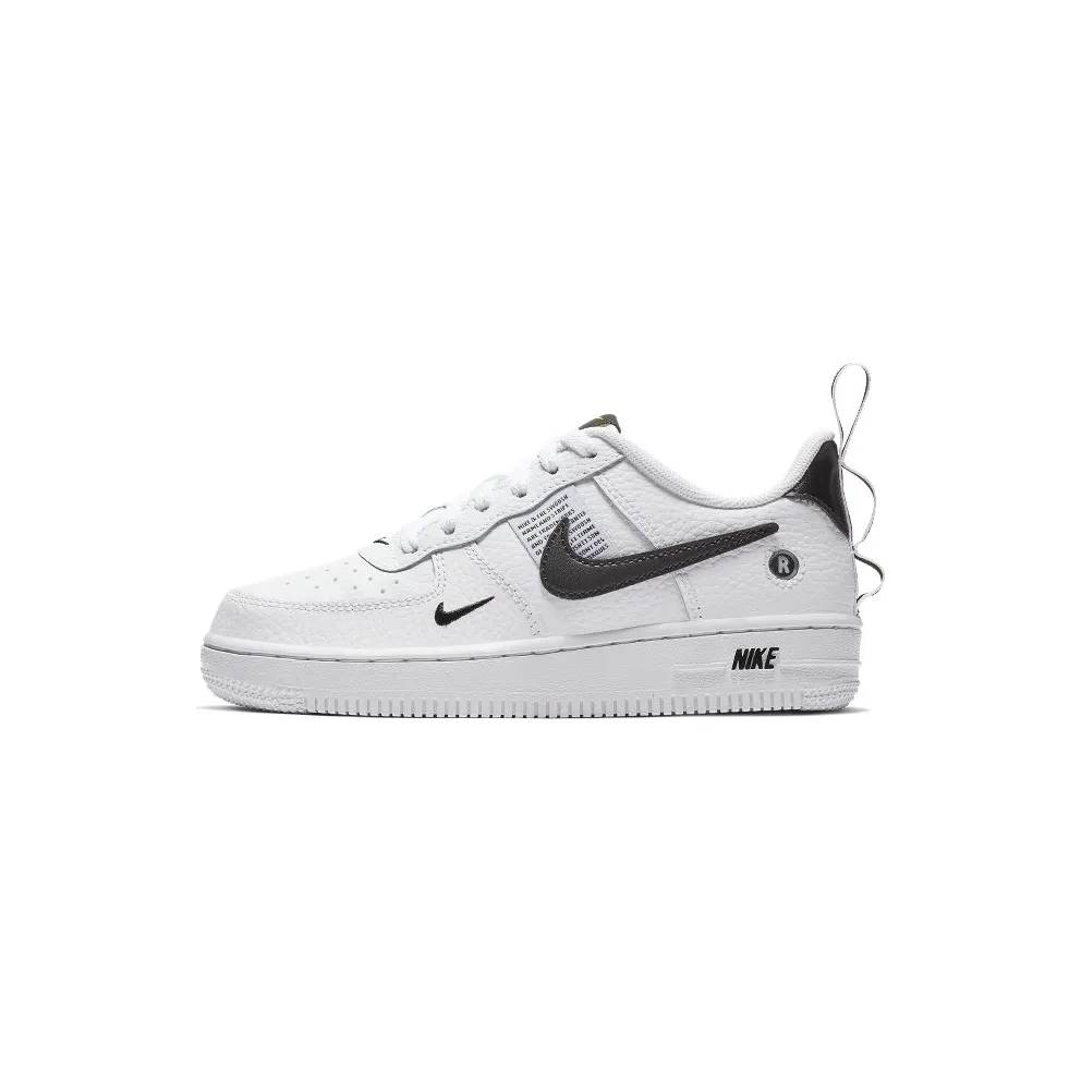 Nike Air Force 1 Low Utility White Black (PS) White/White-Black-Tour Yellow (AV4272-100)