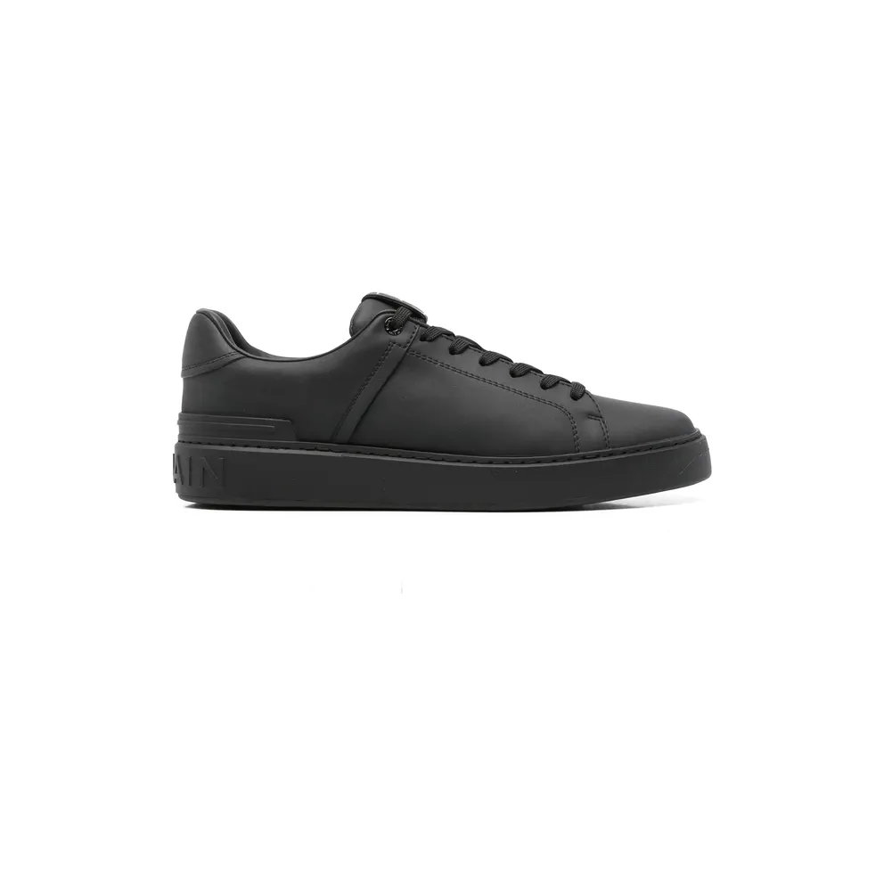 Balmain Logo-embossed Leather “Black” (HM1VI288 LVTR 0PA)