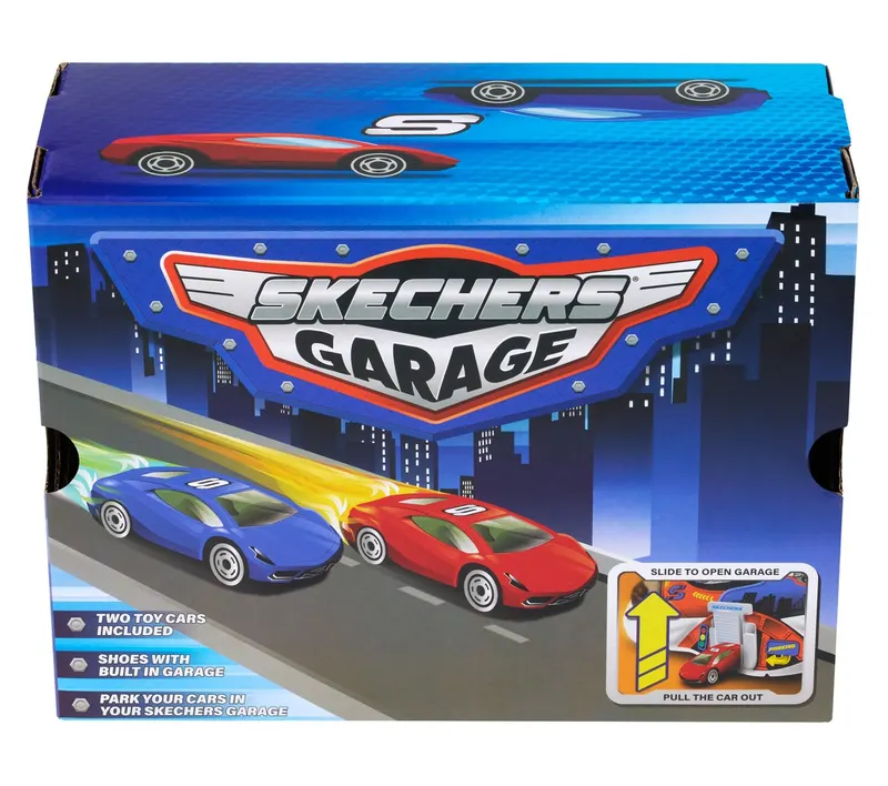 Skechers Garage Sneaker Black/Blue/Orange