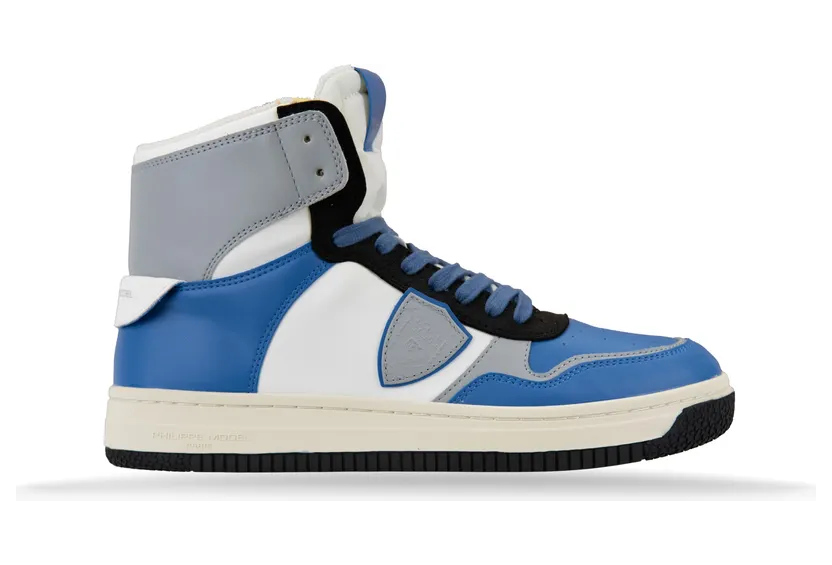 Philippe Model Lyon High “White/Blue/Grey” (LYHU CL10)