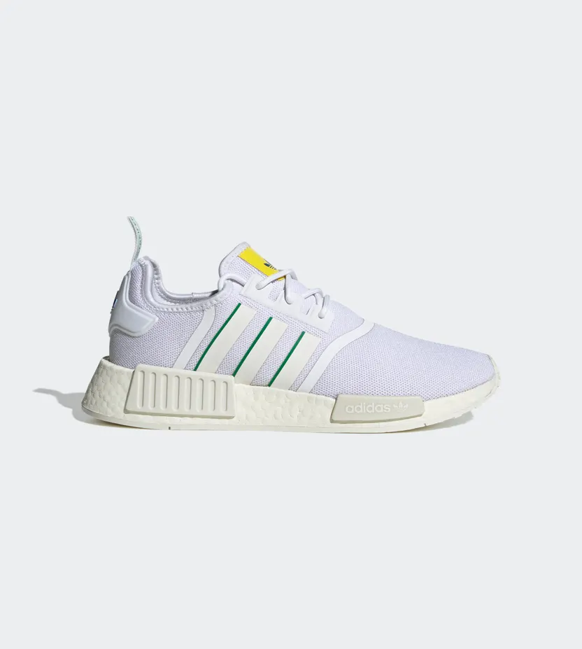 adidas NMD_R1 Cloud White / Off White / Green (GX9885)