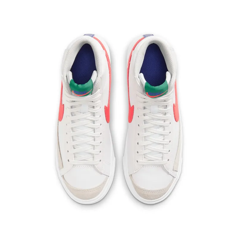 Nike Blazer Mid 77 Platinum Tint Bright Crimson (GS) (DA4086-004)