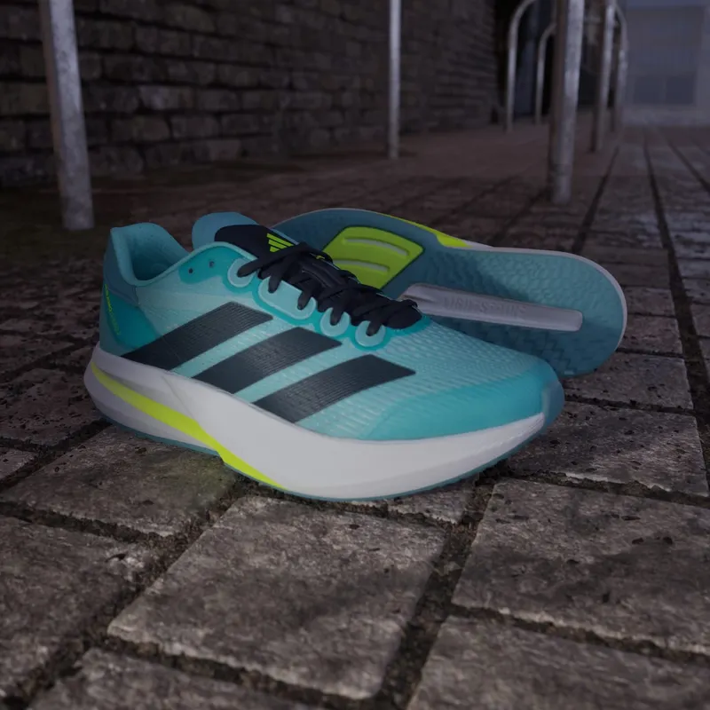 Adidas Duramo Speed 2 Running Shoes Flash Aqua / Aurora Ink / Mint Ton (JS4414)