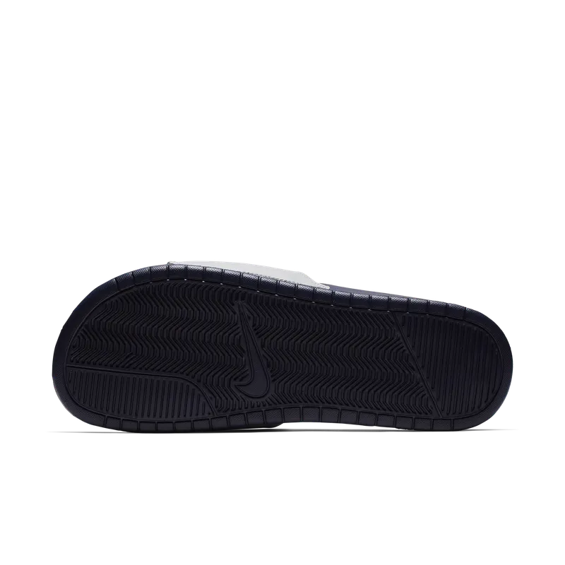 Nike Benassi Jdi Slide “Wolf Grey / Midnight Navy” (343880-024)