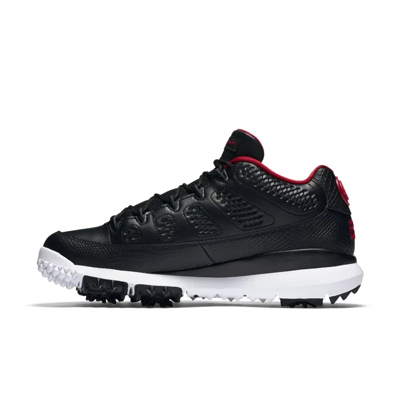 Jordan 9 Retro Golf Cleat Bred Black/Gym Red-White (833798-002)
