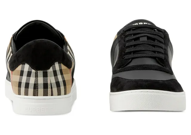 Burberry Leather, Suede and Check “Black” (8070818 MF STEVIE A7626) (3)