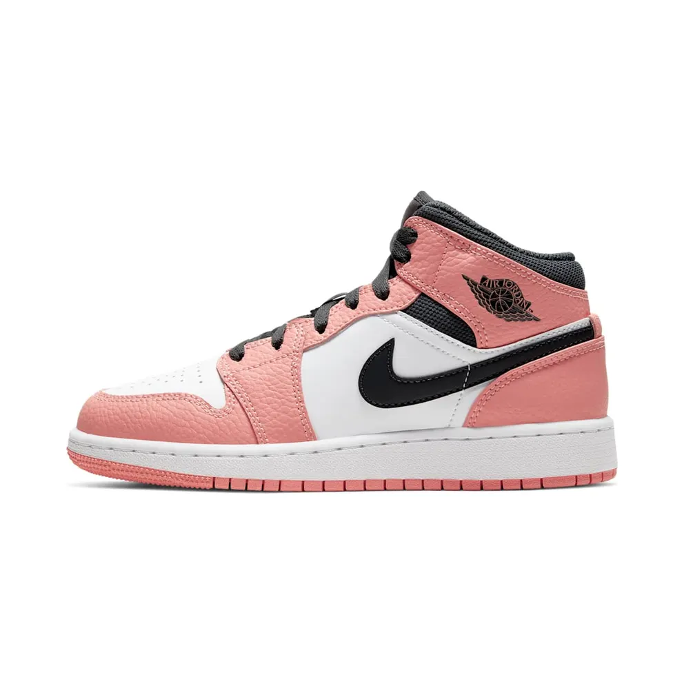 Air Jordan 1 Mid Pink Quartz (GS) (2020) (555112-603)