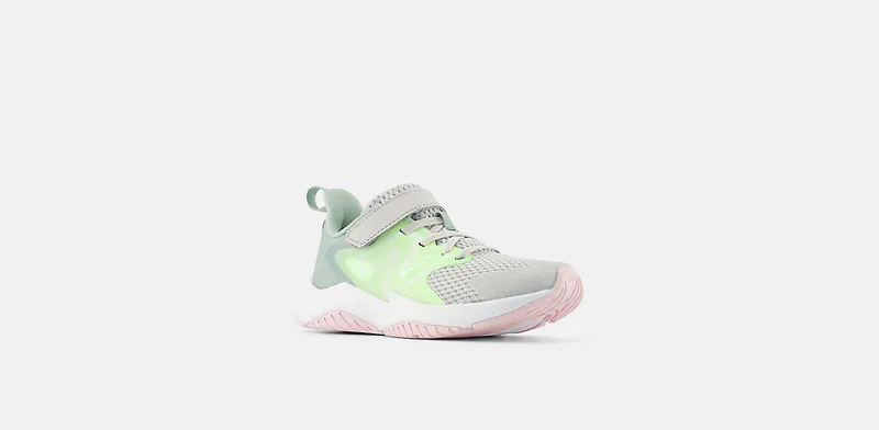 New Balance Rave Run v2 Bungee Lace Grey Matter Mint Flash Mosaic Green (YTRAVE2)