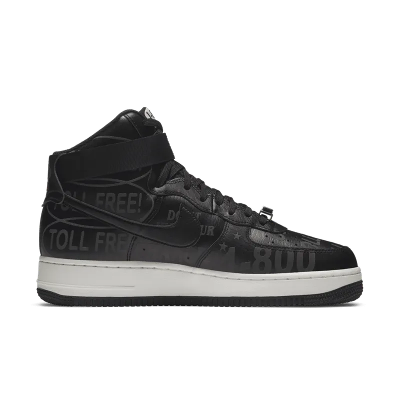 Nike Air Force 1 High Toll Free Black/Black-Sail-Vast Grey (CU1414-001)