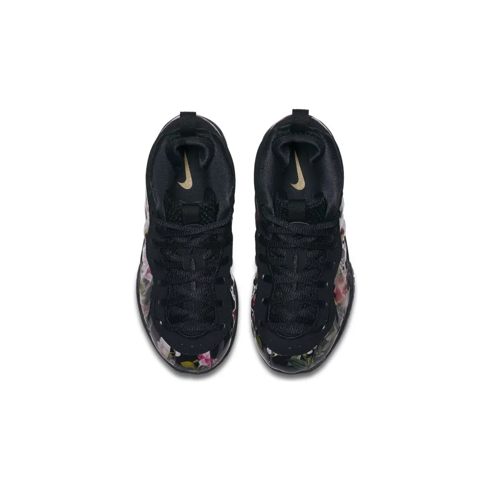 Nike Air Foamposite One Floral (PS) Black/Black-Metallic Gold (AT8249-001)