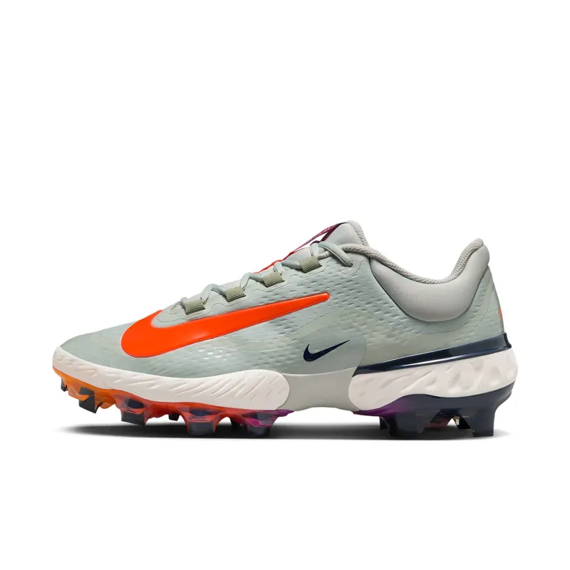 Nike Alpha Huarache Elite 4 Low MCS Light Silver Jade Horizon Phantom Laser Orange (HF1137-001)