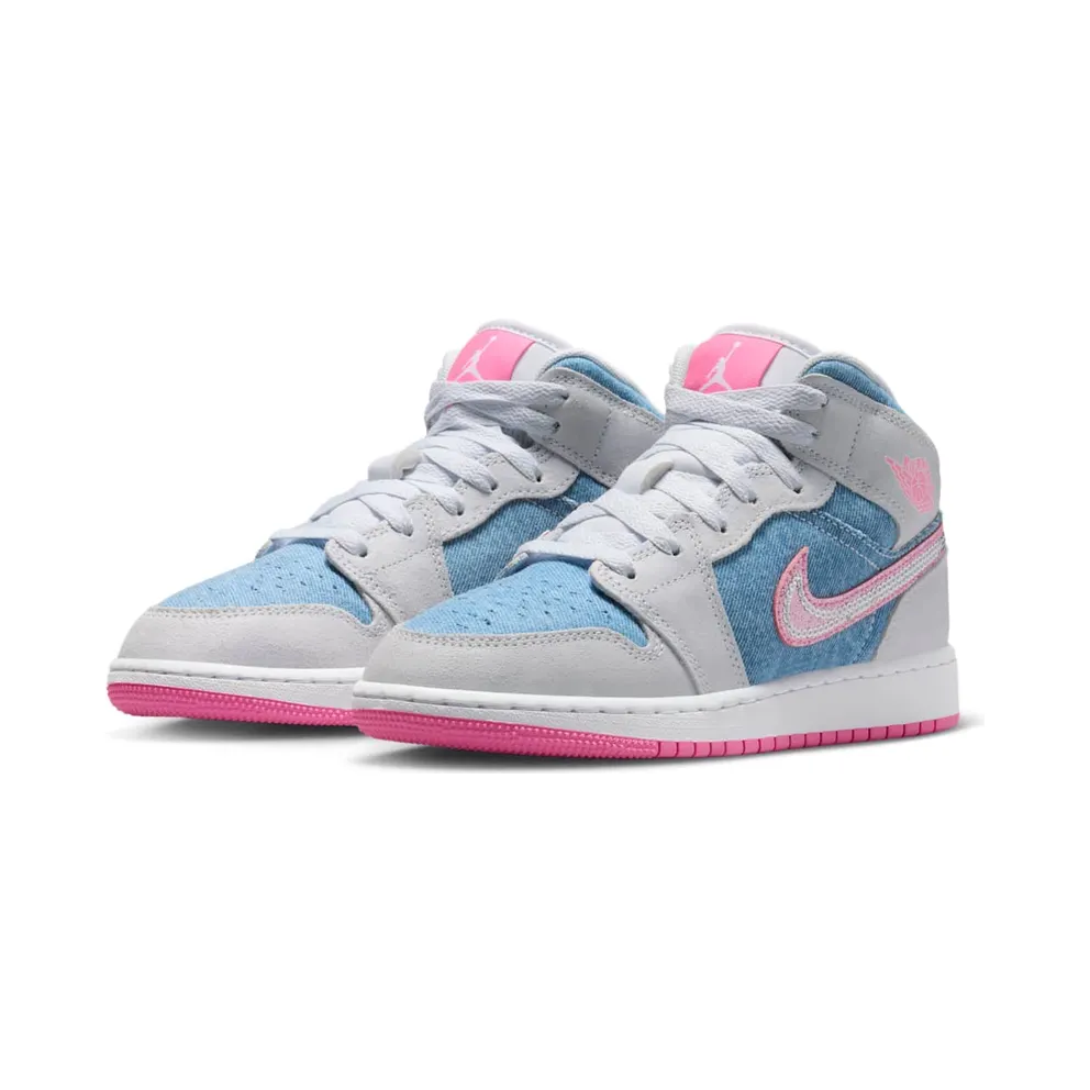 Jordan 1 Mid Denim Sequin (HQ1999-400)