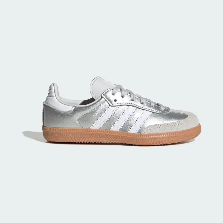 adidas Samba OG “Silver Metallic / Cloud White / Gum” (KK2344)