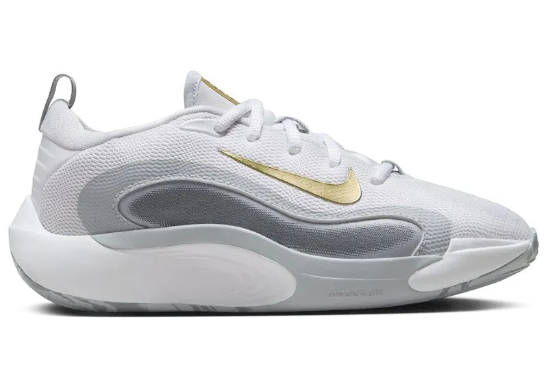 Nike IsoFly White Cool Grey Wolf Grey Metallic Gold Star (FN4384-100)